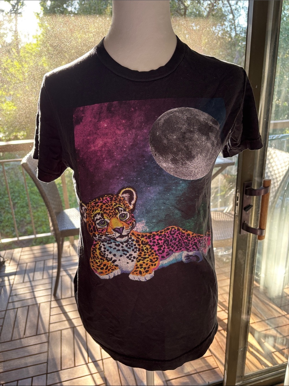 Lisa Frank Cheetah Galaxy Tee